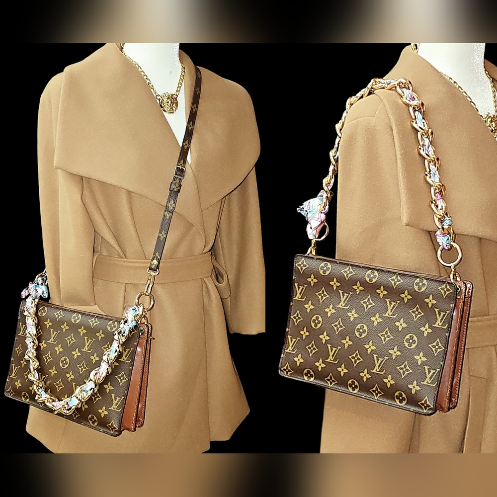 Louis Vuitton Brown Monogram Crossbody Bag - Picture 2 of 16